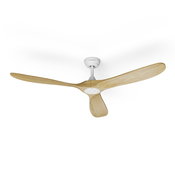 Klarstein Pametni stropni ventilator Bahama Breeze | rotorske lopatice iz masivnega lesa | daljinski upravljalnik + upravljanje z aplikacijo