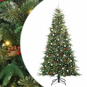 Vidaxl Umetno Zložljivo Božično Drevo Zelena 240 cm PE in PVC