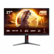 AOC Gaming 27G4HA monitor - 68.6cm (27), FHD (1920 x 1080), Fast IPS, 200Hz, 0.5ms MPRT (1ms GtG), Adaptive Sync, G-Sync Compatible, HDR10, 2x HDMI 2.0, 1x DP 1.4 - 27G4HA