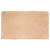Tepih od umjetne ovcje kože TAFALLA Bež 100 x 200 cm Poliester