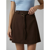 Sinsay - Mini suknja sa pletenim kaišem - dark grey jeans