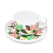 DUKA Porcelanasta skodelica s krožnikom MARMECKA 320 ml Oblikovanje Nielsen