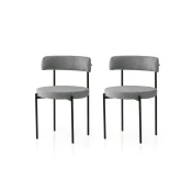 Hanah Home Set stolica Gini, 48,5x75,5x50,5 cm, 2 komada, Antracit-crne