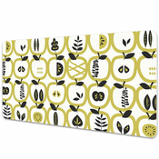 Decormat Podloga za pisalno mizo Apples pattern 100x50 cm