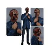 MEZCO Toyz Breaking Bad Gus Fring Burned Face Figure - EE Exclusive