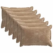 vidaXL Prevleka za blazino 6 kos HOUTEN Rjava 50 x 70 cm