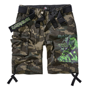 Moške kratke hlače Iron Maiden - NOTB 1 - BRANDIT - 61051-dark_camo