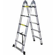 BISONTE STR3032 Teleskopska lestev, 87-320cm, 2x5 stopnic