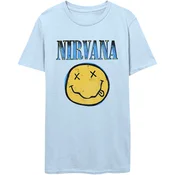 Nirvana Majica Xerox Smiley Blue Light Blue 2XL