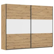 Rauch Möbel OMARA Z DRSNIMI VRATI, bela, barve aluminija, hrast artisan