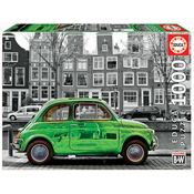 Puzzle Black&White Car in Amsterdam Educa 1000 delov in Fix lepilo od 11 leta