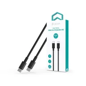 Devia ST111110 Smart Series 1,5 m 100 W Type-C/Type-C crni kabel za podatke i punjenje