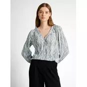 Tom Tailor Ženska bluza 1050826, V-izrez, Svetlosiva