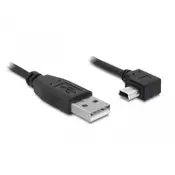 DELOCK mini kotni-horizontalni kabel USB A-B, 3m