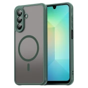 Hibridni ovitek HaloFrost II MagSafe za Samsung Galaxy A26 - green