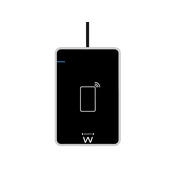 EWENT Čitalec pametnih in osebnih kartic, USB 2.0, NFC brezkontaktni, črn, EW1053