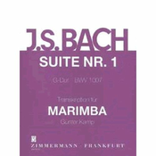 BACH J.S.note: SUITE NR.1 BWV 1007 MARIMBA