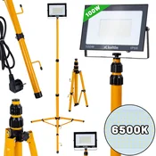 100W SMD LED gradbeni reflektor na stativu 6500K