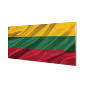 tulup.si Slika na akrilnem steklu Zastavo litve 125x50 cm 2 obešalnika