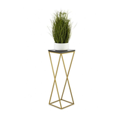Stalak za cvece LOFT 70x24 cm zlatna/crna