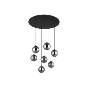 Globo 56133-7H - LED Lestenec na vrvici RIHA 7xG9/3,5W/230V dimna/črna