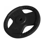 GORILLA SPORTS Gumirani teg (10 kg / Crni)