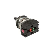 PROMET 2-pozicijsko stikalo, gumb 30 mm, črno, 1NO, 1NC, nepovratno, W0-NEF30-P XY S
