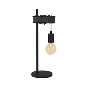 Eglo 43714 - Stona lampa TOWNSHEND 1xE27/10W/230V crna