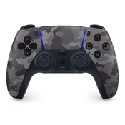 Sony DualSense bežicni kontroler sive za boje PS5, s uzorkom kamuflaže.
