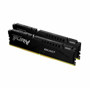 Kingston Fury Beast Black pomnilnik (RAM), 16GB (2x8GB), 5600MT/s, DDR5, CL38 (KF556C36BBEK2-16)