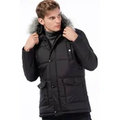 M8635 DEWBERRY MENS COAT-BLACK-1
