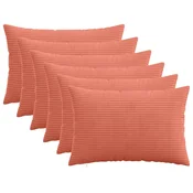 vidaXL Prevleka za blazino 6 pcs HEERLEN Rdeče oranžna 50 x 70 cm