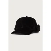 Kangol kapa s šiltom rebrasti žametni COZY CORD EARFLAP BB