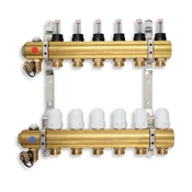 Novaservis Razdelilnik s termostatskimi ventili Novaservis REG. VIJAČNI S PRETOKOM. 6 KROGOLOV RZP06S