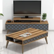 Hanah Home Set TV Komoda i klub sto Orah