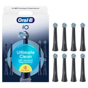 Oral-B iO zamjenske glave Ultimate Clean Black, 8 kom