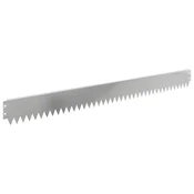Vidaxl Robovi trave 10 szt. 103 x 10 cm Jeklo Srebrna