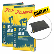 JOSERA Light & Vital Adult 2 x 12,5 kg + avtomobilska odeja BREZPLAČNO