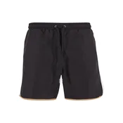 Urban Classics Kratke kopalne hlače temno bež/črna/bela