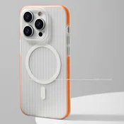 Xingqiuweishi Maska za mobilni telefon iPhone 16 Pro Max, Belo-narandžasta
