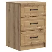 vidaXL Nočna omarica Artisan hrast 43 x 41 x 63,5 cm Inženirski les