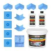Dichtset 814B tekoča folija PLUS 12 kg Tiefengrund PRO 2L 20 m trak 4 x vogal 4 x manšeta