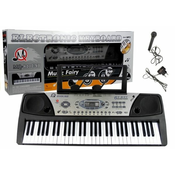 Keyboard MQ-810 MP3 with Microphone 61 KeysGO – Kart na akumulator – (B-Stock) crveni