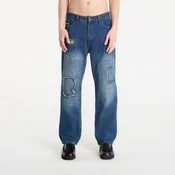 Jeans Wasted Paris M Ripped Manc Faded Washed Blue 36