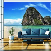 Foto tapeta - Exotic landscape in Thailand Railay beach 350x270