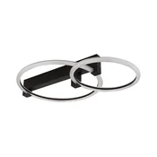 Globo 48050D1S - LED plafonsko svetlo FLETCHER LED/24W/230V 3000K 58x38 cm crna