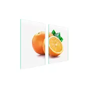 shumee STEKLENI ZAŠČITNI KROŽNIK ZA KUHINJO 65x52 SADJE