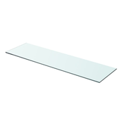 vidaXL Polica Prosojno Steklo 70x20 cm