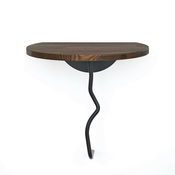 HANAH HOME Zidna polica Leo Black Walnut