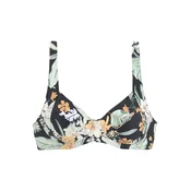SUNSEEKER Bikini zgornji del žad/pastelno zelena/svetlo oranžna/črna